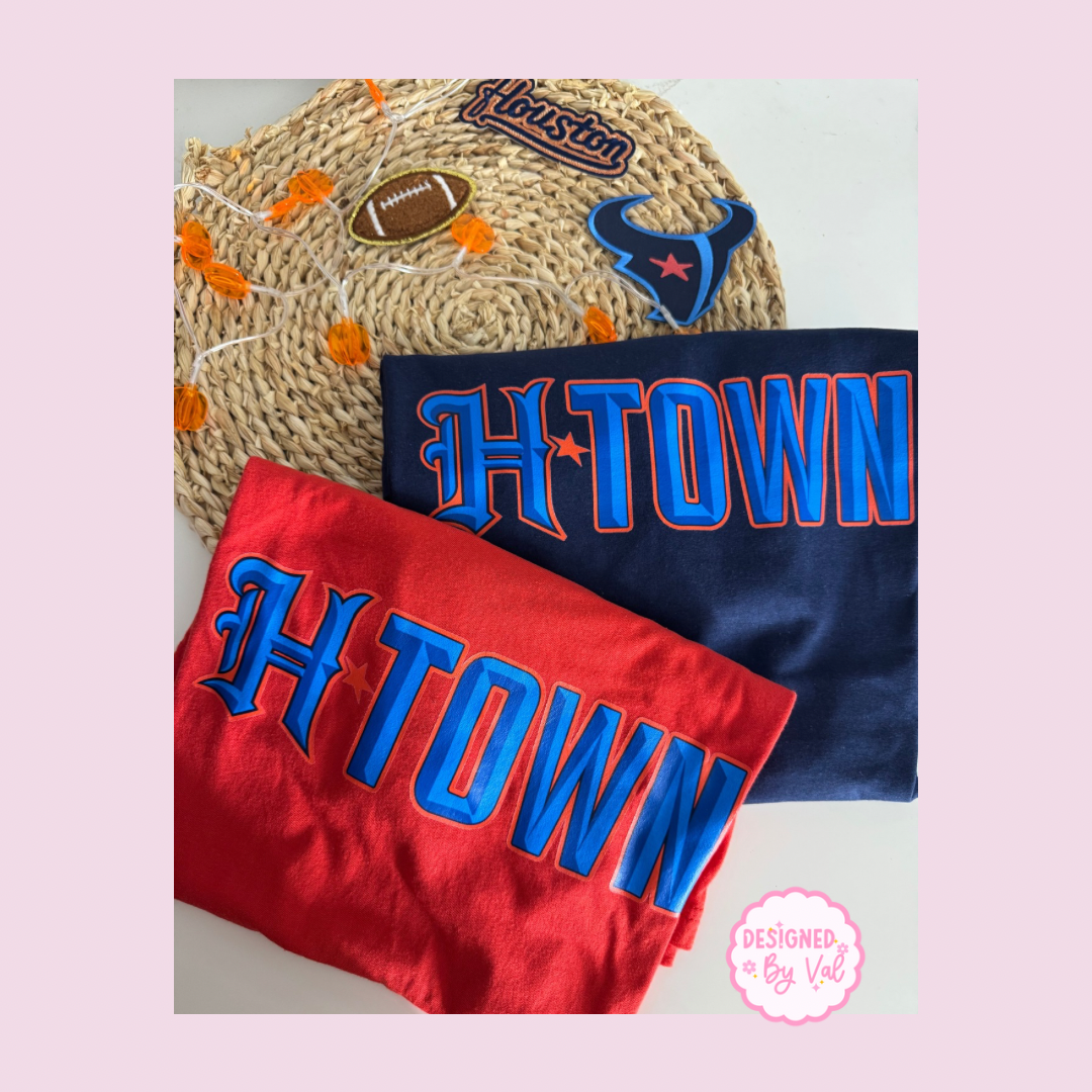 H Town NAVY TEE