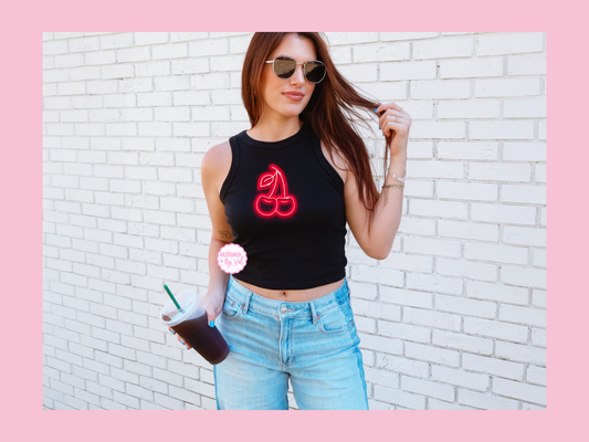Red Cherry // Black Tank