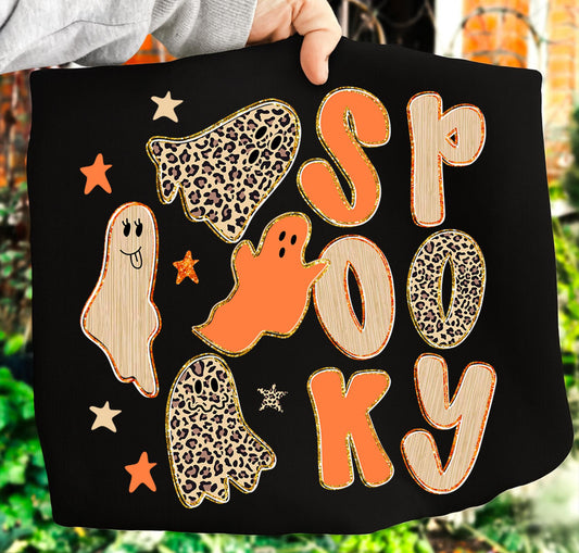 spooky black tee