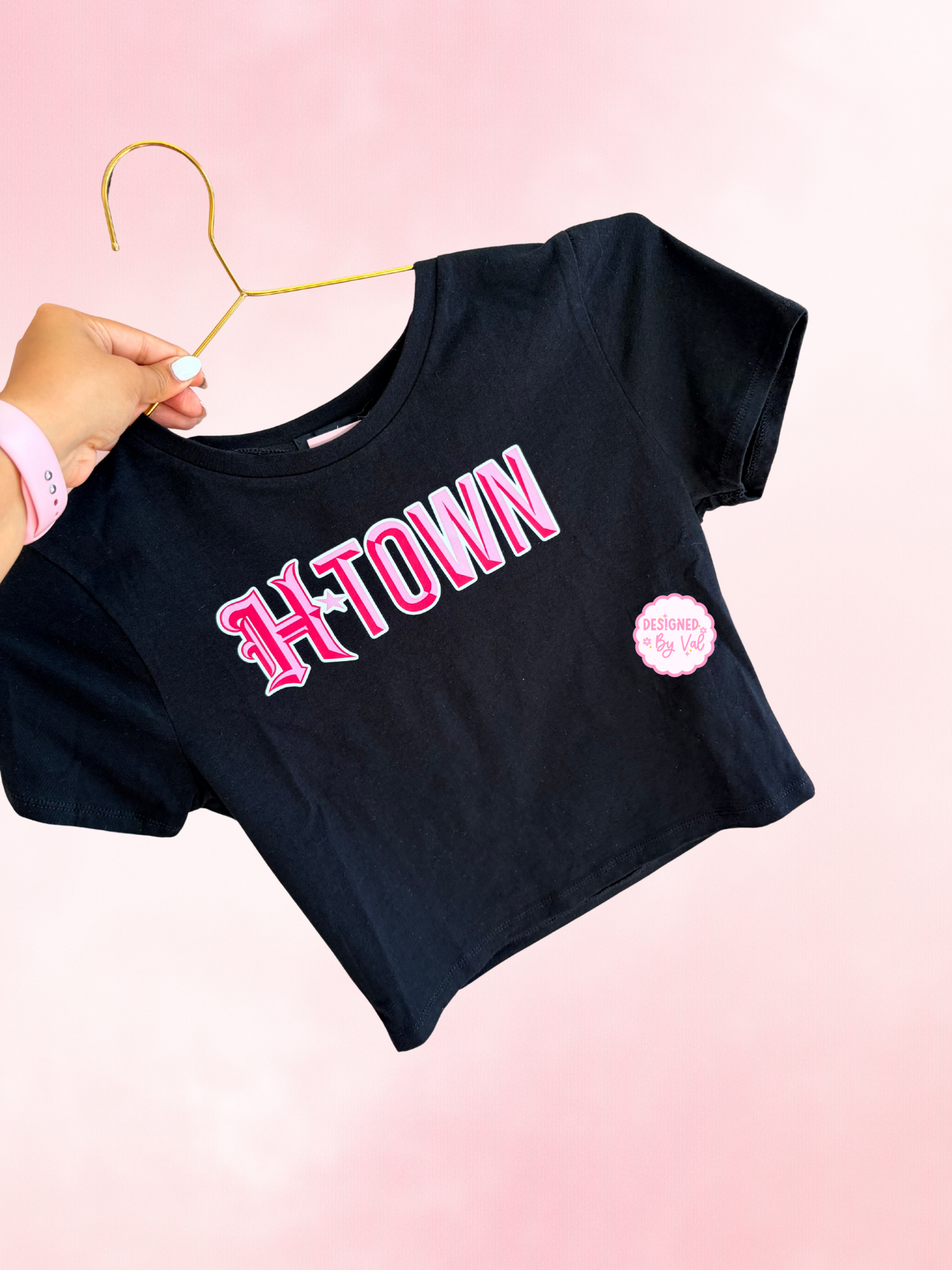 h town black crop