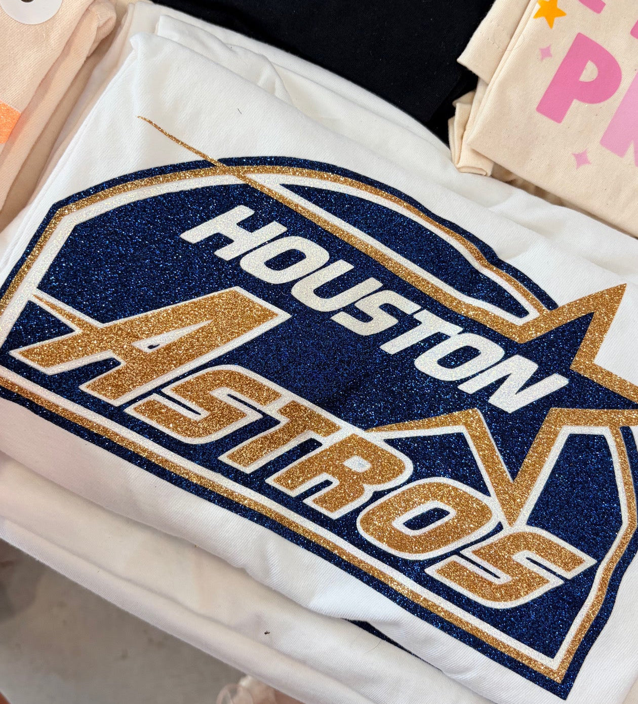 houston all glitter tee