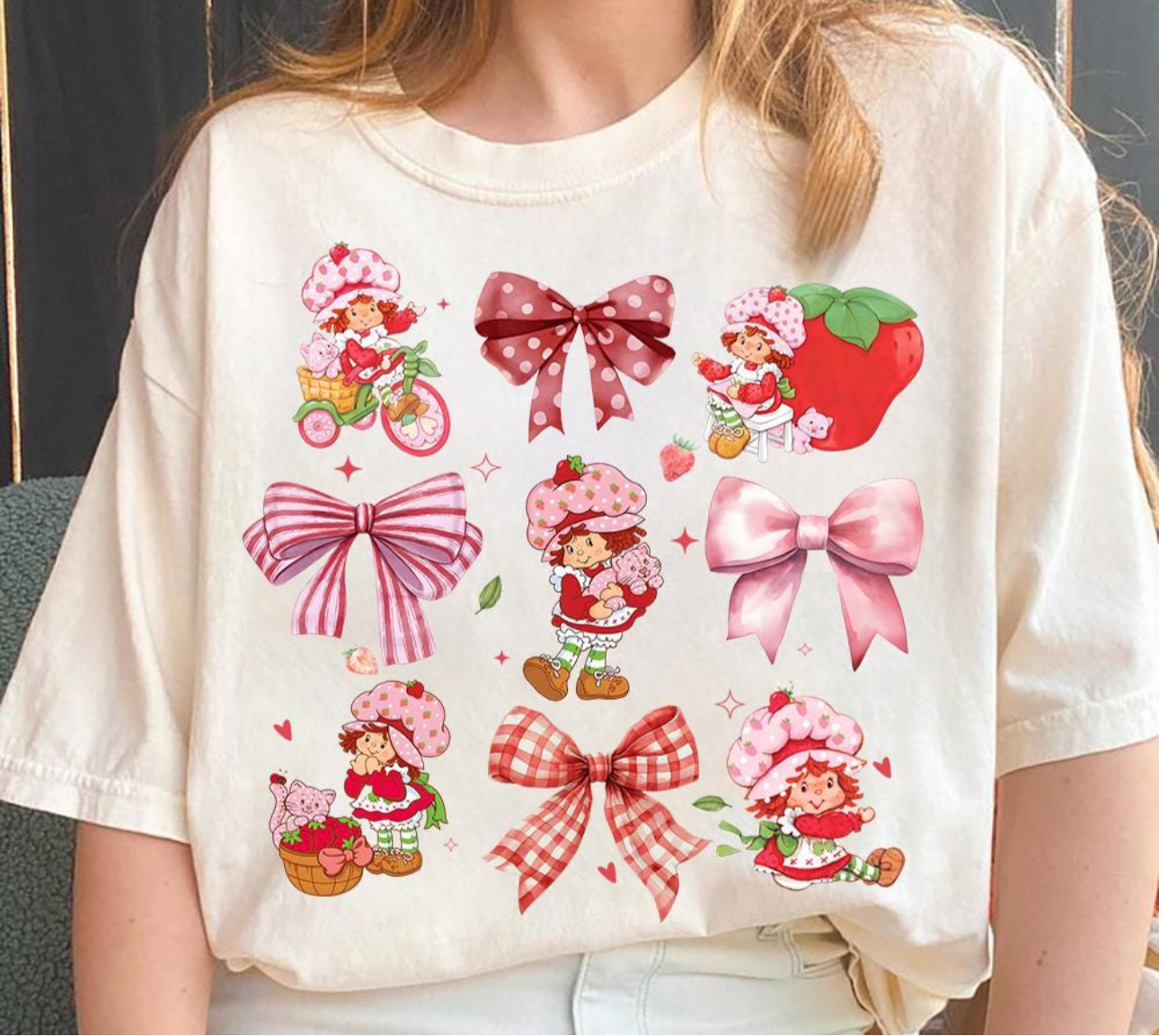 Strawberry Shortcake Beige Tee