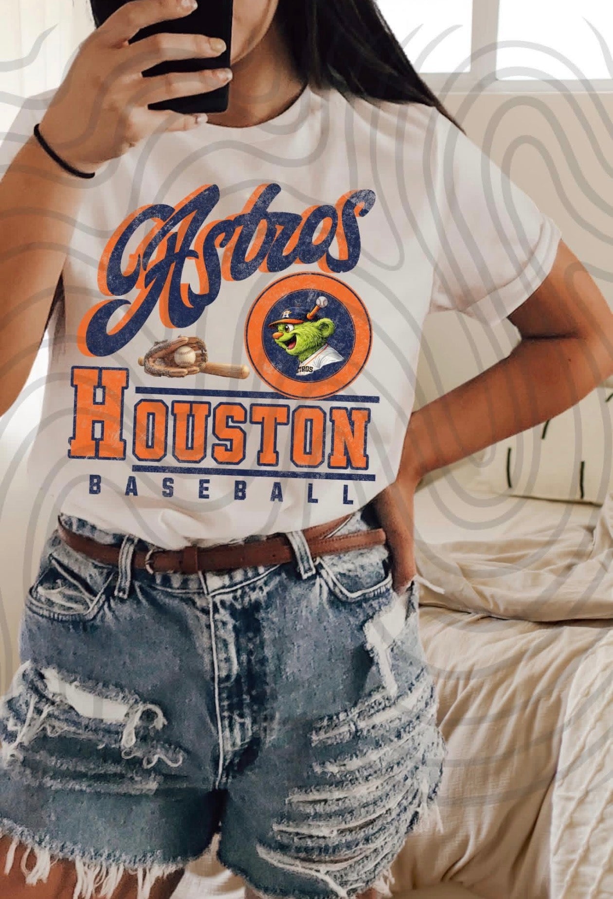 Astros Houston Baseball Beige tee