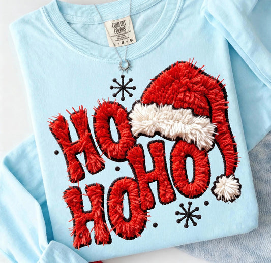 hohoho baby blue sweatshirt
