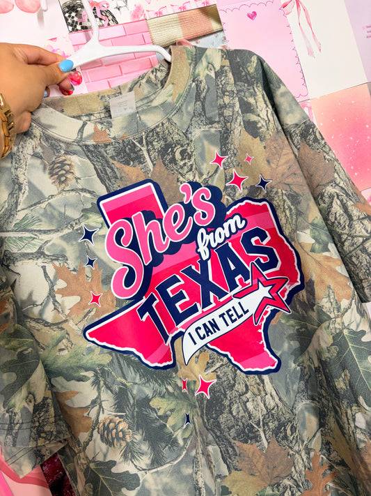 She’s from texas Camo