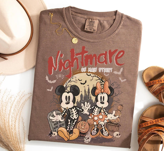 nightmare mouse brown tee