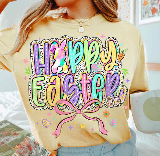 Happy Easter Yellow Tee