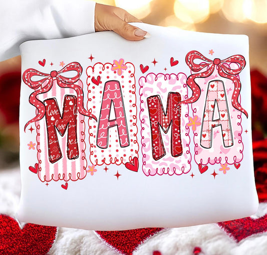 mama vday white tee