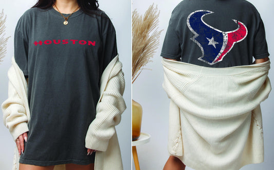 houston tex grey tee