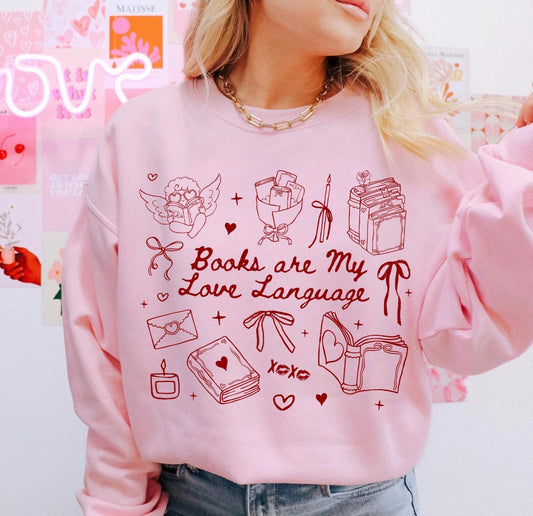 books are my love language T SHIRT