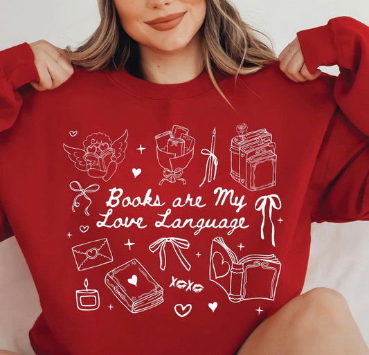 books are my love language T SHIRT