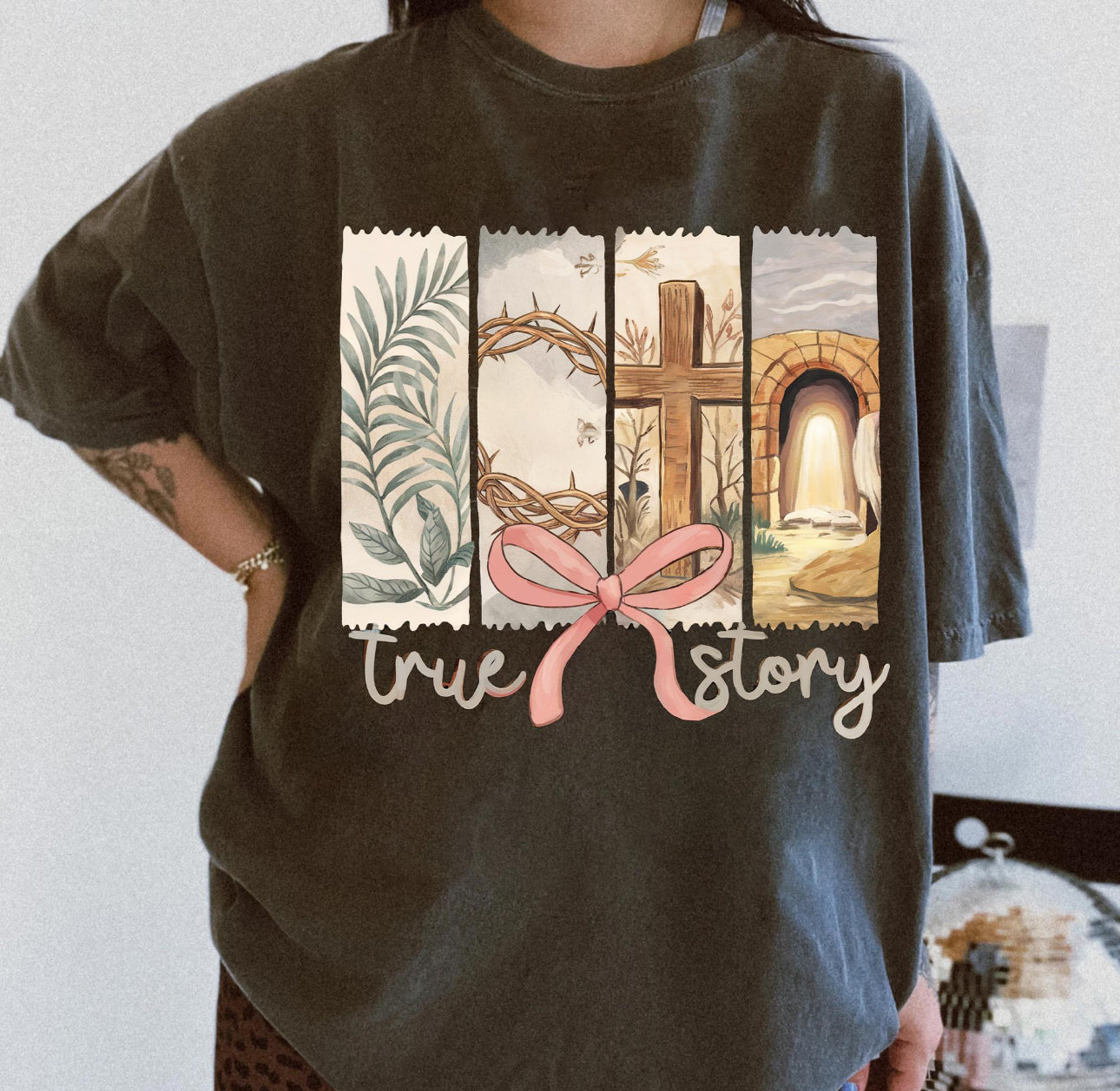 True Story Charcoal Tee