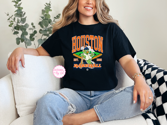 Houston Ball Orbi* Black Tee