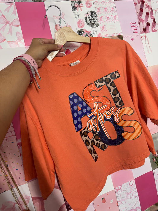Astro** Orange Crop Top