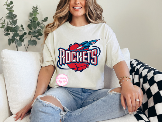 Rockets Old Logo Beige Tee