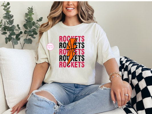 Rockets lightning Beige tee