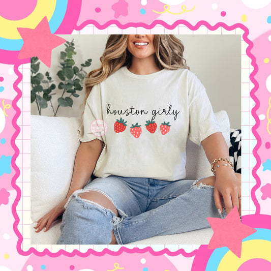 Houston girly beige tee