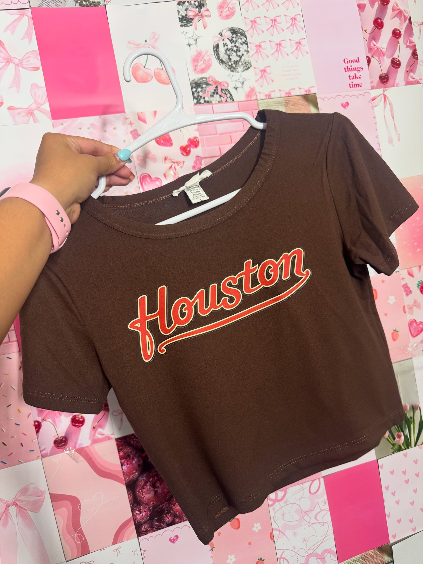 Houston Brown Crop top
