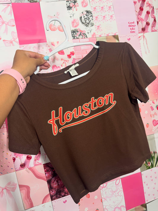 Houston Brown Crop top